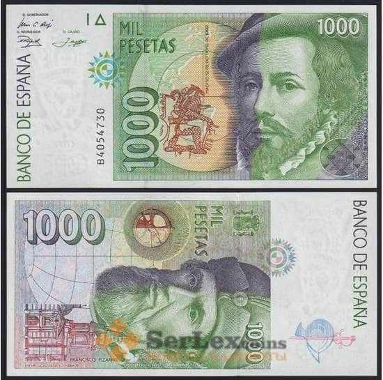 Испания банкнота 1000 песет 1992 Р163 UNC арт. 48367