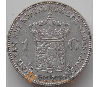 Монета Нидерланды 1 гульден 1924 КМ161.1 VF арт. 12150