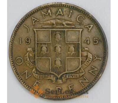Ямайка 1 пенни 1945 КМ32 VF арт. 56125