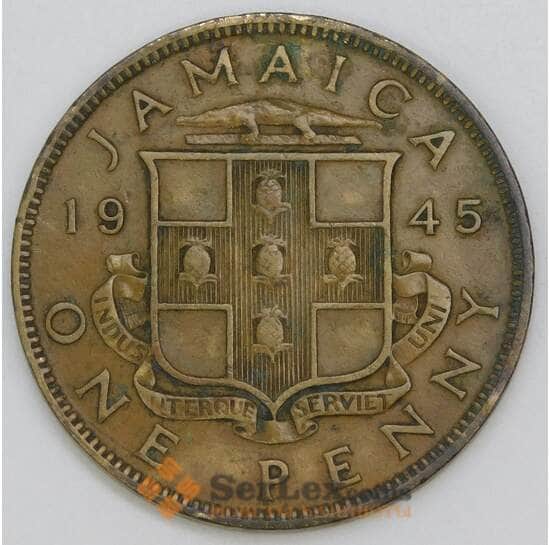 Ямайка 1 пенни 1945 КМ32 VF арт. 56125 Ямайка 1 пенни 1945 КМ32 VF арт. 56125