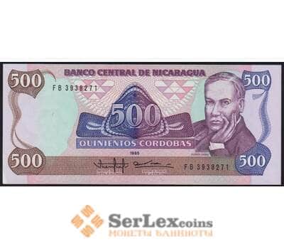 Никарагуа банкнота 500 кордоба 1985 Р155 UNC арт. 48173