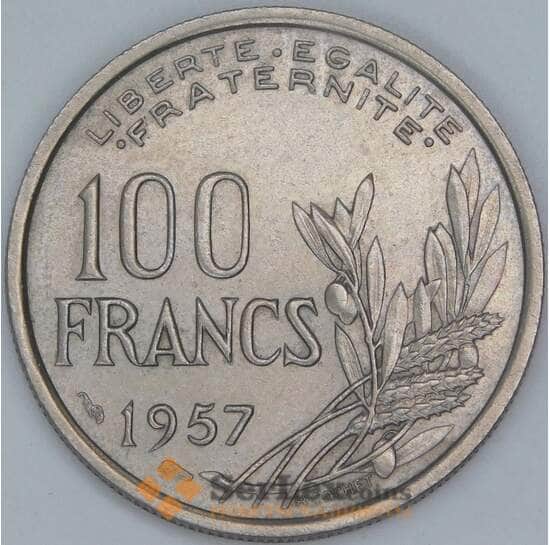 Франция 100 франков 1957 КМ919.1 XF арт. 39804 Франция 100 франков 1957 КМ919.1 XF арт. 39804