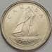 Монета Канада 10 центов 2002 КМ447 UNC 50 лет правления (J05.19) арт. 18729