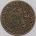 Нидерланды монета 2 1/2 цента 1919 КМ150 F арт. 43611