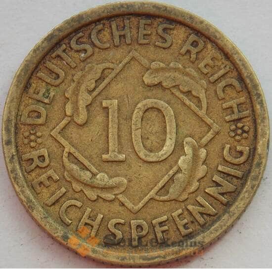 Германия 10 пфеннигов 1929 А КМ40 VF (J05.19) арт. 15073