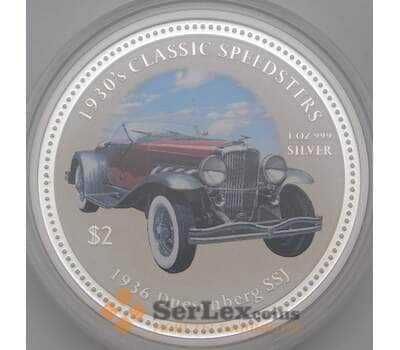 Монета Кука острова 2 доллара 2006 КМ526 Proof автомобиль Duesenberg арт. 28611