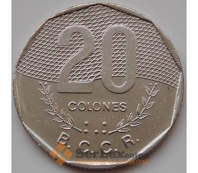 Монета Коста-Рика 20 колонов 1994 КМ216.3 AU арт. 8230
