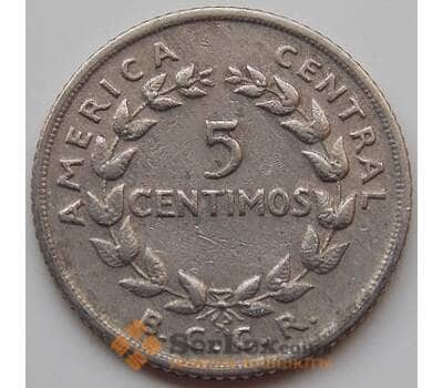 Монета Коста-Рика 5 сентимо 1969-1978 КМ184.2 VF арт. 8232