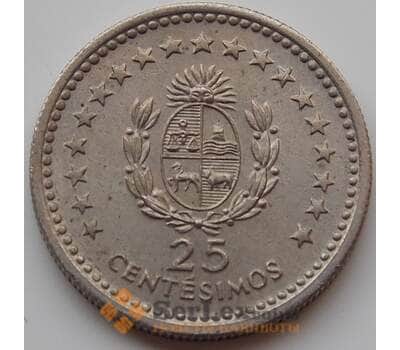 Монета Уругвай 25 сентесимо 1960 КМ40 XF арт. 8235