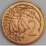 Новая Зеландия 2 цента 1968 КМ32 BU арт. 46561