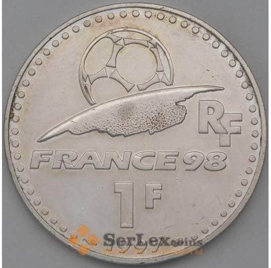 Франция 1 франк 1997 КМ1211 Футбол BU арт. 22711