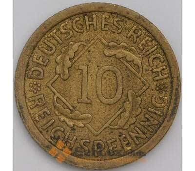 Монета Германия 10 пфеннигов 1936 А КМ40 XF арт. 38945