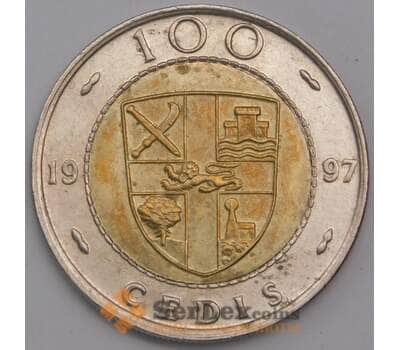 Гана монета 100 седи 1997 КМ32 AU арт. 41419