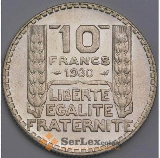 Франция 10 франков 1930 КМ878 BU арт. 40627