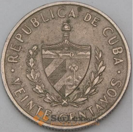 Куба 20 сентаво 1962 КМ31 VF арт. 29604