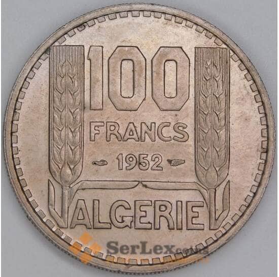 Алжир 100 франков 1952 КМ93 aUNC арт. 55148 Алжир 100 франков 1952 КМ93 aUNC арт. 55148