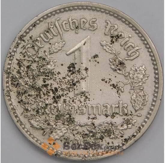 Германия монета 1 марка (рейхсмарка) 1937 А КМ78 VG арт. 43250