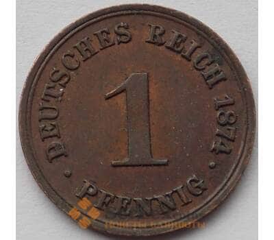 Монета Германия 1 пфенниг 1874 B КМ1 AU (J05.19) арт. 15087
