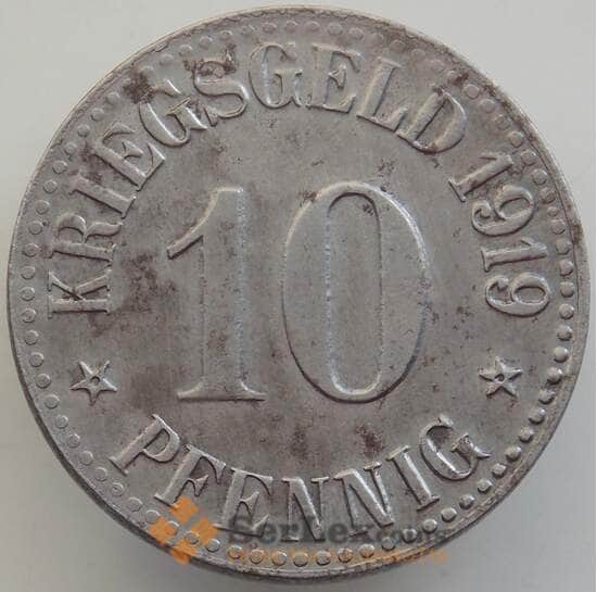 Германия Нотгельд 10 пфеннигов 1919 XF+ Кассель арт. 12913