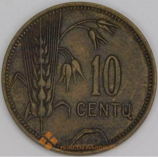 Литва 10 центов 1925 КМ73 VF арт. 53322