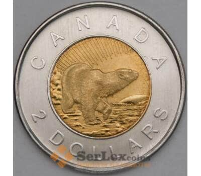 Монета Канада 2 доллара 2006 КМ631 BU 10 лет с начала чекана монет 2 доллара арт. 21892