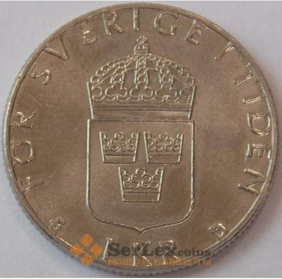 Швеция 1 крона 1989 D КМ852a UNC Карл XVI Густав (J05.19) арт. 17829