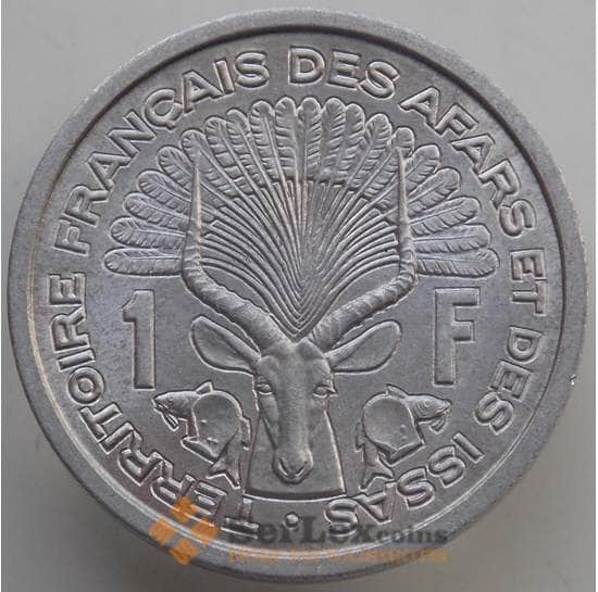Французская Афар и Исса 1 франк 1971 КМ16 UNC арт. 14583