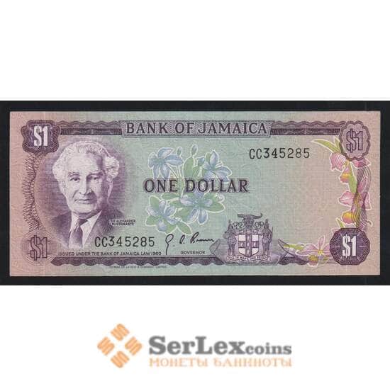Ямайка 1 доллар 1960 (1970) Р54 aUNC арт. 55442