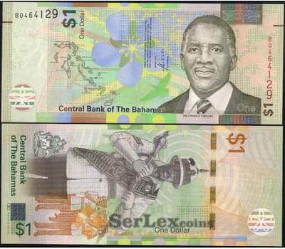 Банкнота Багамские острова 1 доллар 2017 Р77 UNC арт. 9295