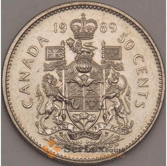 Канада 50 центов 1989 UNC арт. 21710
