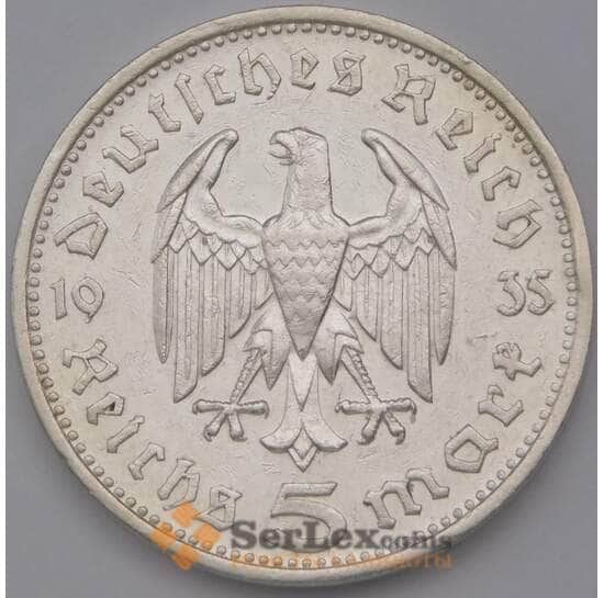Германия 5 марок (рейхсмарок) 1935 G КМ86  арт. 36677