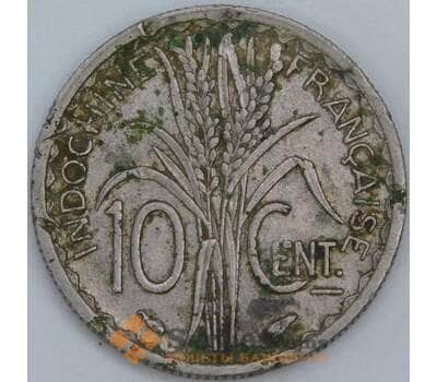 Французский Индокитай 10 центов 1939 КМ21.1 VF арт. 57309
