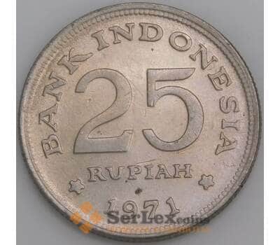 Индонезия монета 25 рупий 1971 КМ34 АU арт. 45549