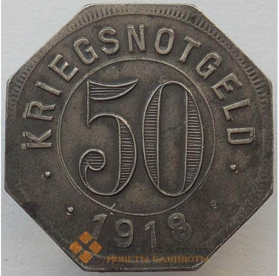 Германия Нотгельд 50 пфеннигов 1918 Сталь Крайльсхайм (J05.19) арт. 15996