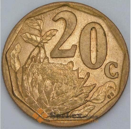 Южная Африка ЮАР 20 центов 1997 КМ162 UNC арт. 57098