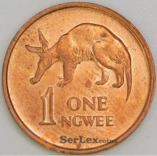 Замбия 1 нгве 1972 КМ9 UNC арт. 56386