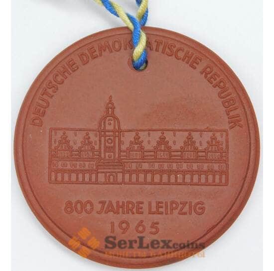 Германия Памятная медаль (Мейсен) 1965 год - 800 лет Лейпцигу Собор (Керамика) арт. 55793