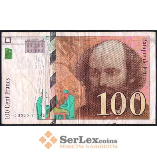 Франция банкнота 100 франков 1997 Р158 VF арт. 39616