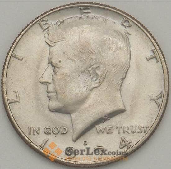 США 1/2 доллара 1974 D КМА202b aUNC арт. 17652