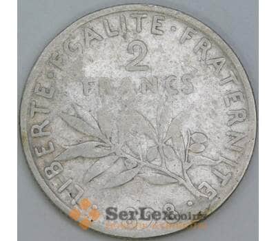 Франция 2 франка 1898 КМ845 VG арт. 56989