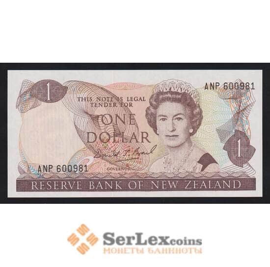 Новая Зеландия 1 доллар ND (1981-1992) P169c UNC арт. 54714