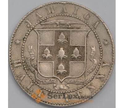 Монета Ямайка 1/2 пенни 1907 КМ22 VF арт. 40453