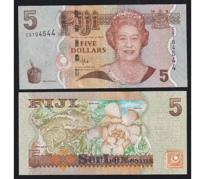 Банкнота  Фиджи 5 долларов 2011 P110 UNC арт. 9929