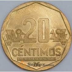 Перу 20 сентимо 2012 КМ306.4 UNC арт. 57636