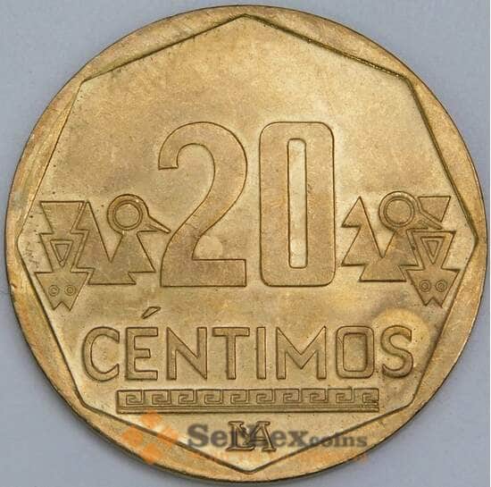 Перу 20 сентимо 2012 КМ306.4 UNC арт. 57636 Перу 20 сентимо 2012 КМ306.4 UNC арт. 57636