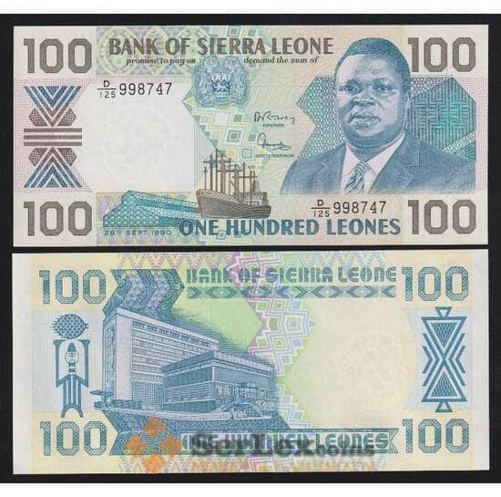 Сьерра-Леоне 100 леоне 1990 Р18с UNC арт. 53841