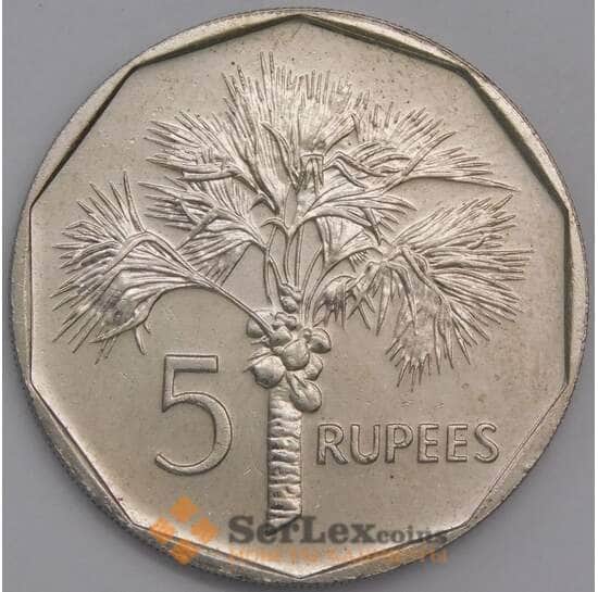 Сейшельские острова монета 5 рупий 1982 КМ51 aUNC арт. 42149