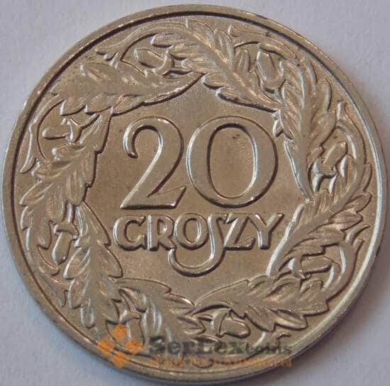 Польша 20 грошей 1923 Y12 aUNC (J05.19) арт. 17840