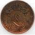 Бельгия монета 1 сантим 1859 КМ1.2 VF с чертой арт. 47121