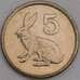 Зимбабве монета 5 центов 1997 КМ2 UNC  арт. 46412
